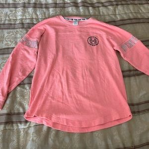 Pink sweatshirt size Small color orange for Women